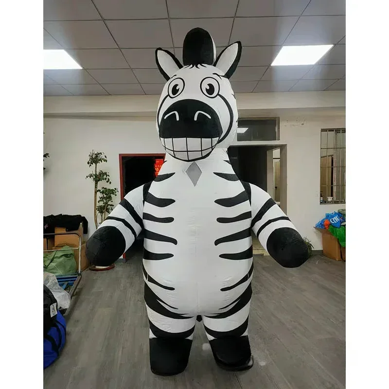 Suits - Kostum Maskot Zebra Tiup, Kostum Seluruh