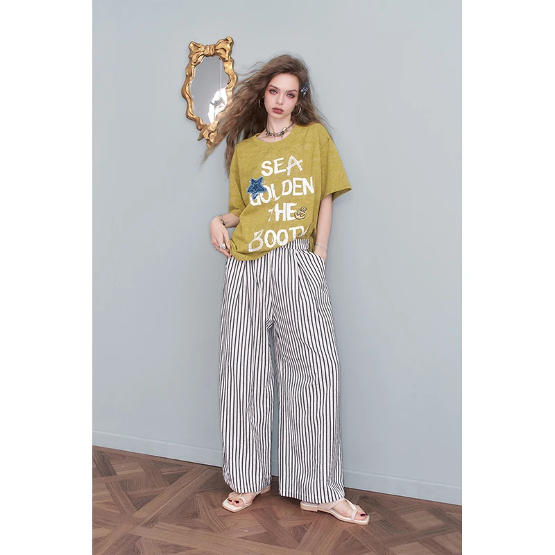 Acid Wash Vintage Graphic T Shirt - ELFSACK Vintage Acid Wash Graphic T-Shirt,