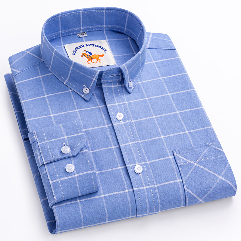 Kemeja baru ukuran besar 5XL l - Oxford Cotton Casual Shirt Business ulasan dan harga