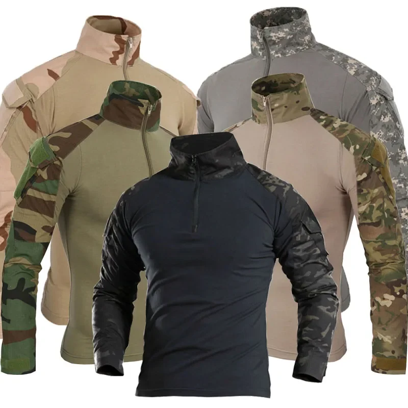 Kemeja tempur Camo kargo atasa - Tactical Military Shirt Cargo ulasan dan harga