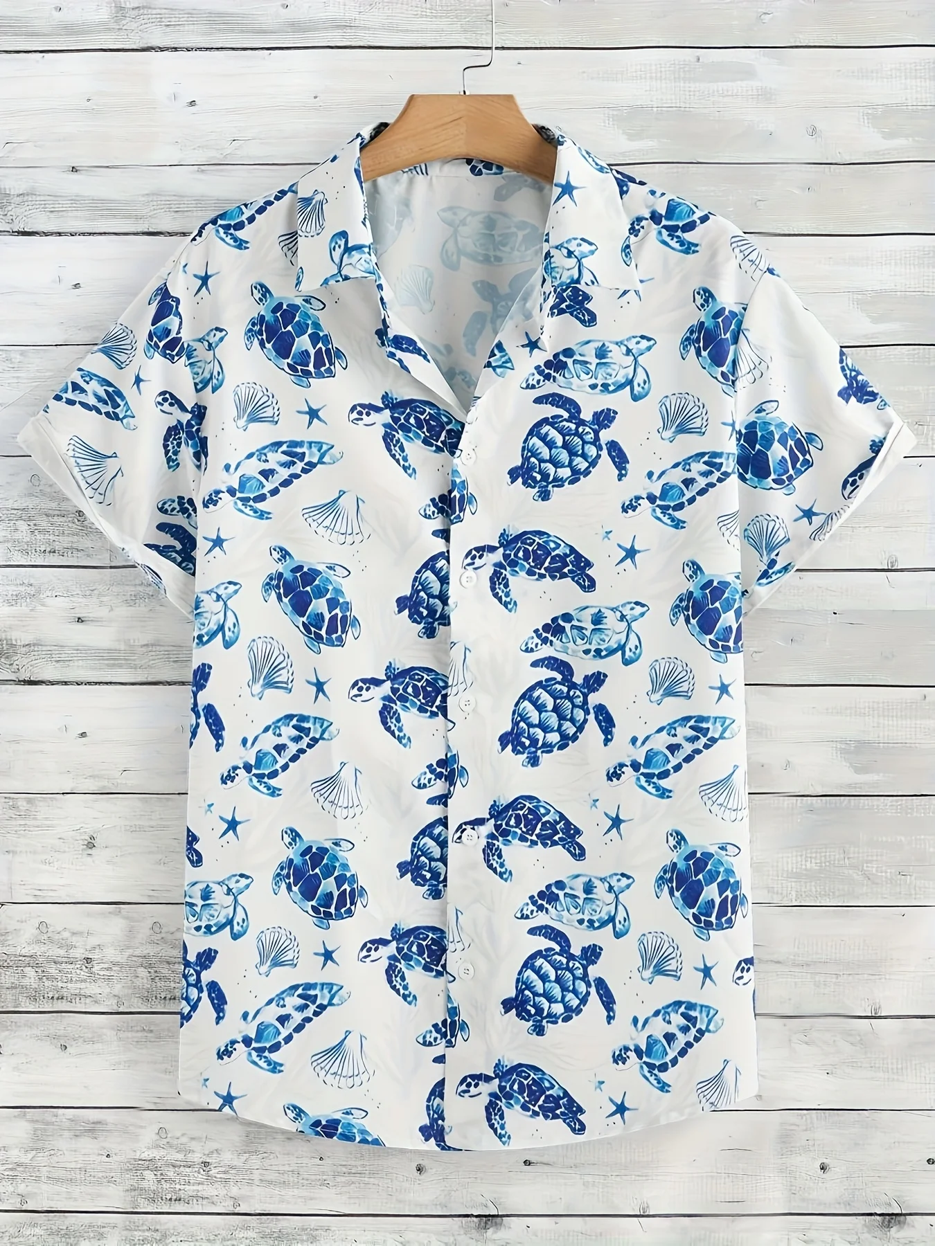 Kemeja Hawaii Pria Motif Tato  - Vintage Hawaiian Floral Shirt ulasan dan harga